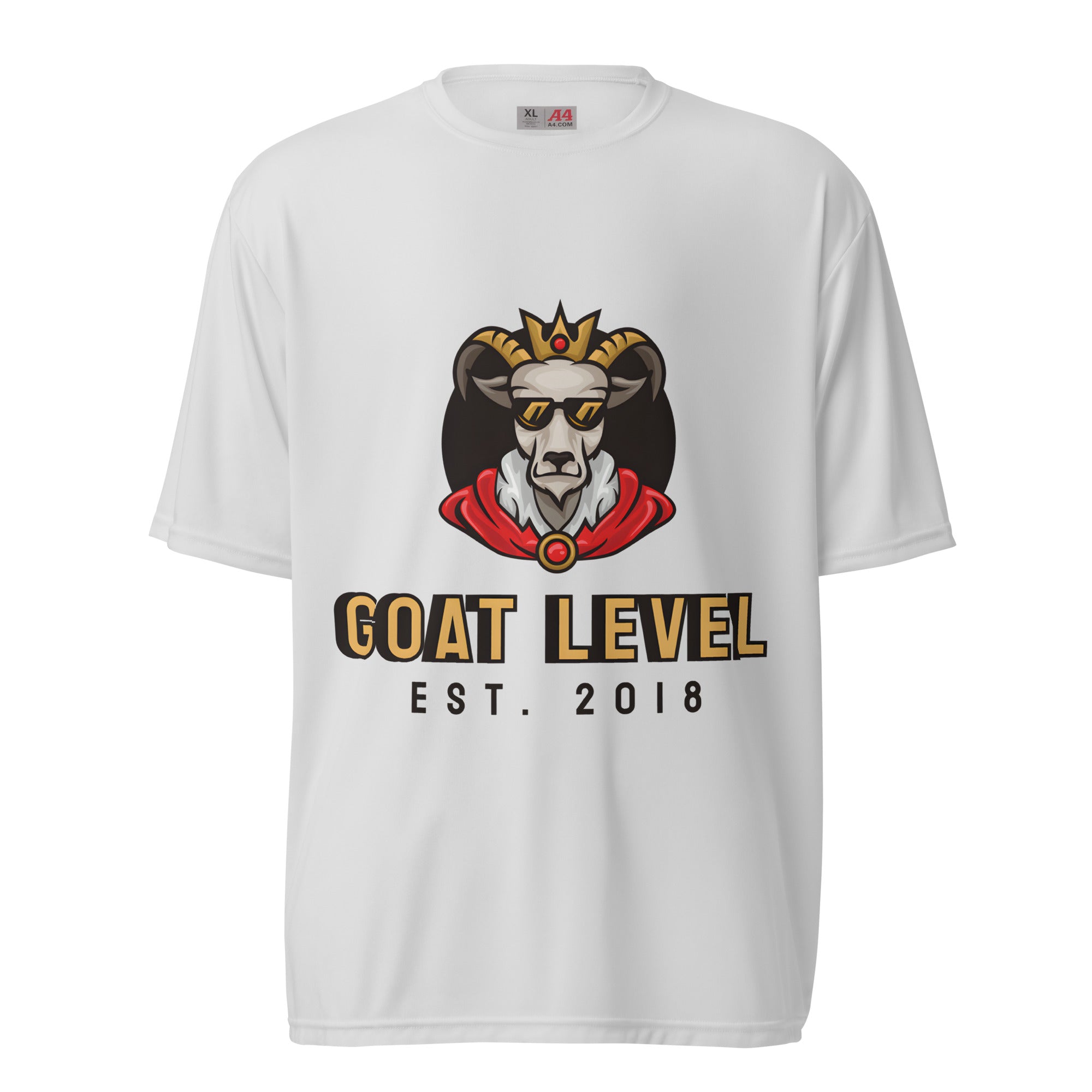 GOAT Level 2018 Unisex performance crew neck t-shirt