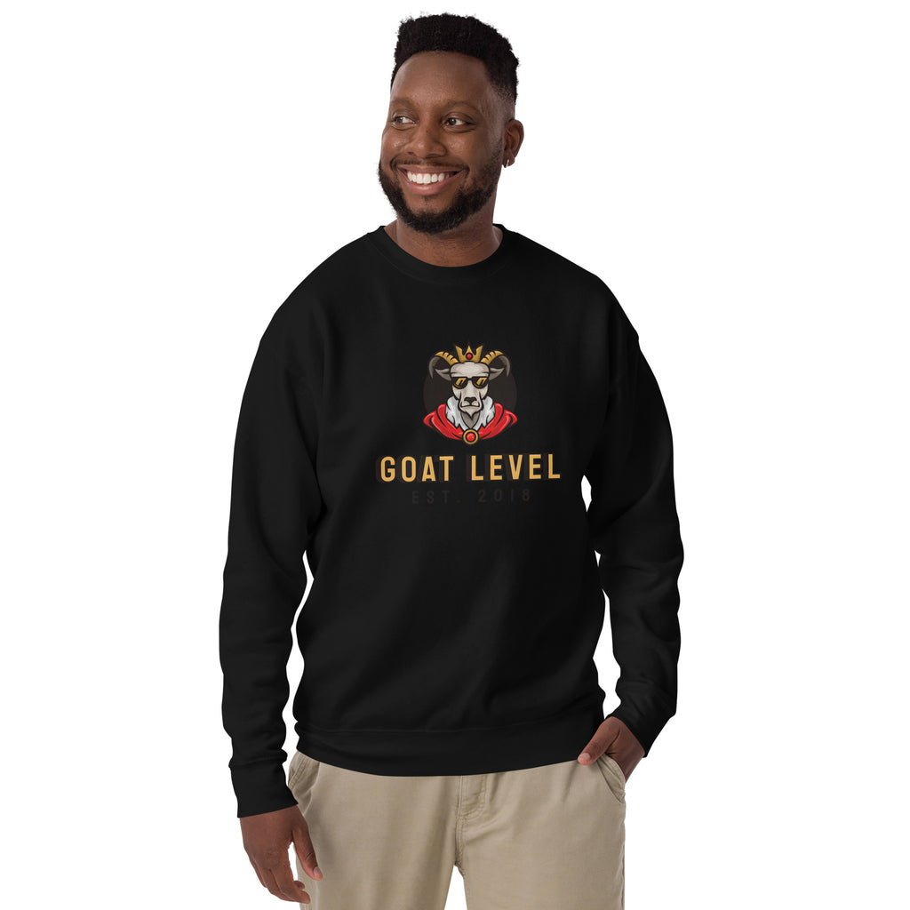 GOAT Level 2018 Unisex Premium Sweatshirt